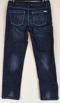 White House Black Market Jeans Womens 2 Blue Distressed Ripped Momcore P... - $37.61