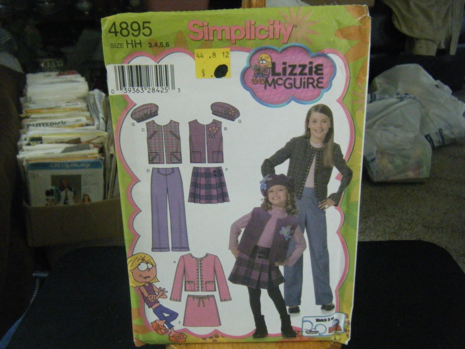 Simplicity 4895 Girl's Jacket or Vest, Pants, Skirt & Hat Pattern - Size 3-6 - $8.16