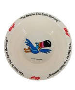 Vintage Kellogg’s Breakfast Cereal Bowl 1995 Toucan Sam Fruit Loops Mela... - $11.86