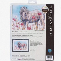 Wild Horse Cross Stitch Delight Kit - Vibrant Multi-Color Design for Engaging Cr - $94.99