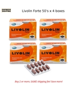 4 boxes x Livolin Forte 50&#39;s Liver Support &amp; Detox Supplement - $86.90