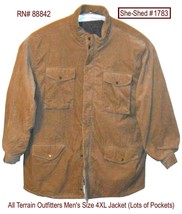 All Terrain Outfitters Men&#39;s Winter Jacket 4XL Corduroy Lined RARE 4XL Coat Mens - £48.78 GBP