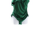 Unbranded One-Piece Solid One Shoulder Swimsuit Size XL Green - $16.80