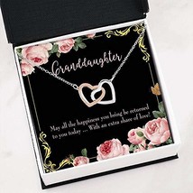 to My Granddaughter Gift Inseparable Love Pendant 18k Rose Gold Finish 16&quot; - £43.48 GBP