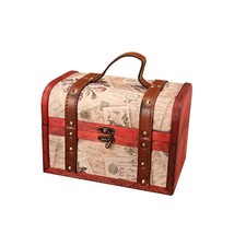 European Classical Wooden Box Retro Creative Storage Box Antique Treasur... - $36.74+