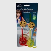 Jokari Cookie Dunker Straws Dunking Straws 2 Pack Dunk It Sip It Novelty... - £3.96 GBP
