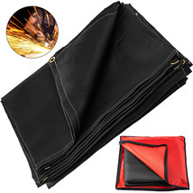 VEVOR Welding Blanket 6&#39; x 10&#39; Fire Flame Retardant Fiberglass Shield Mat Black - £43.15 GBP