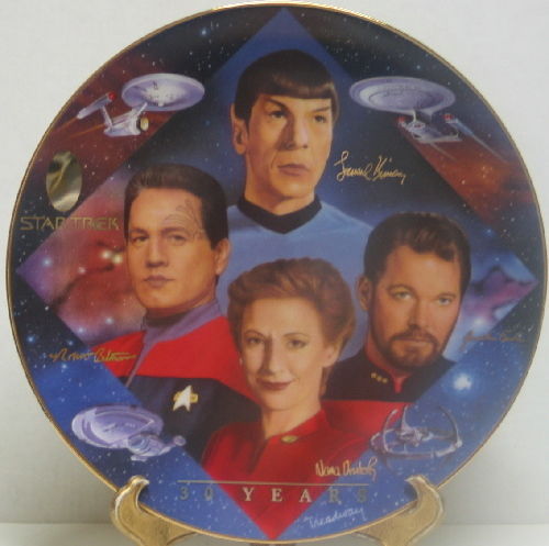 Primary image for Star Trek 30 Years Second in Command Tribute Ceramic Plate 1997 BOXED COA