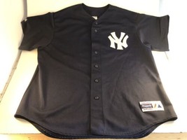 Vintage New York Yankees Randy Johnson Jersey 2XL Authentic Majestic Yankee Blue - £38.93 GBP