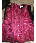 NWT Frederick&#39;s of Hollywood Dream SZ 36 Jacquard Print Turquoise Corset - $31.21 CAD