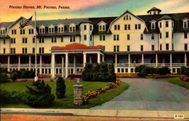 Mt. Pocono, PA 1940s Linen Postcard: Pocono Haven Hotel BK50 - £3.89 GBP