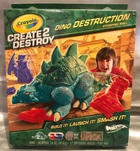 Crayola Create 2 Destroy Dino Destruction STOMPING MALL ~  Dino Smash It... - £15.28 GBP