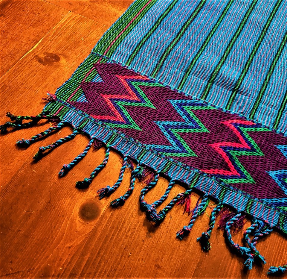 Artisanal Woven Blue Zacualpa Table Runner - $65.70