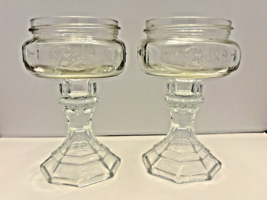 Wine Glasses Ball Mason Jar Redneck Goblets Set of 2 Stemmed Glass 6 Inches Tall - £16.76 GBP