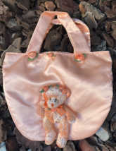 sparkly teddy tote bag - $7.20