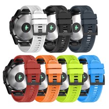 Compatible With Fenix 7X/6X/5X Band, Easy Fit 26Mm Silicone Watch Band Repalceme - £57.54 GBP