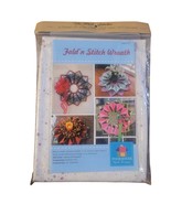 Fold’n Stitch Wreath Kit  W/Fabric 21 Inch New Material Pattern Instruct... - $28.29 CAD