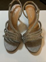 L Lorraine Jenelle Sparkly Rhinestone Shoes Formal Prom Wedding Heels Sz... - $7.42