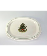 Pfaltzgraff Christmas Heritage Large Serving Platter 14 1/4&quot; Oval Square... - £11.04 GBP