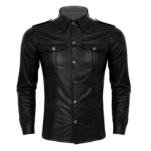 Leather Style Dress Shirt - $33.72+