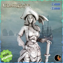 Clarisse | Pirate Girls Vol 1 * 35mm and 75mm Dungeons and Dragons Roleplay Mini - £5.58 GBP