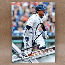 2017 Topps #102 Cameron Maybin SIGNED Autograph Detroit Tigers Card - £2.31 GBP