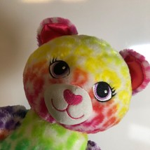 Build A Bear Rainbow Leopard Cheetah Cat Colorful Plush Stuffed Animal Toy 17in - $15.68