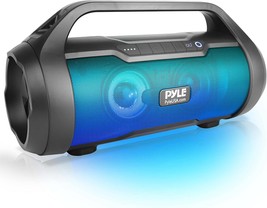 The Pyle Wireless Portable Bluetooth Boombox Speaker, And Voice Control. - £70.36 GBP