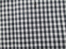 Fabric Concord Black &amp; White Gingham Check to Quilt Craft 17&quot; x 18&quot; w/extras $2 - £1.57 GBP