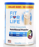 Fit For Life 17.04 Oz Active Essentials Vanilla Nutritional Powder 10 Se... - $88.98