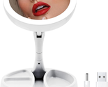 Lighted Makeup Mirror with Magnification, 1X/10X Magnifying 21 Led Light... - $19.18