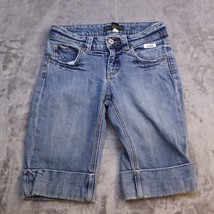 Banana Republic Shorts Women 2 Dark Denim Wash  Bermuda Jean Rolled Cuff... - £15.84 GBP