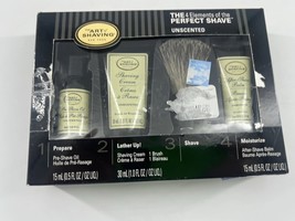 The Art of Shaving Kit-4 Piece Set Travel  Unscented Oil/Balm Cream/Brus... - $11.46