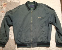 Vintage Made In The USA Swingster Brand Zip Up Jacket W/GMC Embroidery Size Lrg - £31.39 GBP