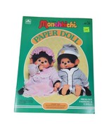 Vintage Monchhichi Paper Doll Book (Golden , 1982) NOS UNUSED - Uncut - £19.02 GBP