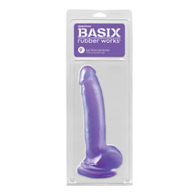 Basix Rubber Works 9&quot; Suction Cup Thicky Purple - £28.99 GBP