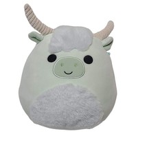 Squishmallows Iver The Highland Cow Plush 8&quot; Mint Green Stuffed Toy Longhorn - $14.95