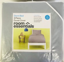 Twin XL Dorm Bedding Set 3 Piece Bed in a Bag Comforter Set Gray Dorm Bed Duvet - £38.76 GBP