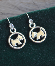 Dog earrings, puppy earrings, animal lovers jewelry, E904 - £5.22 GBP