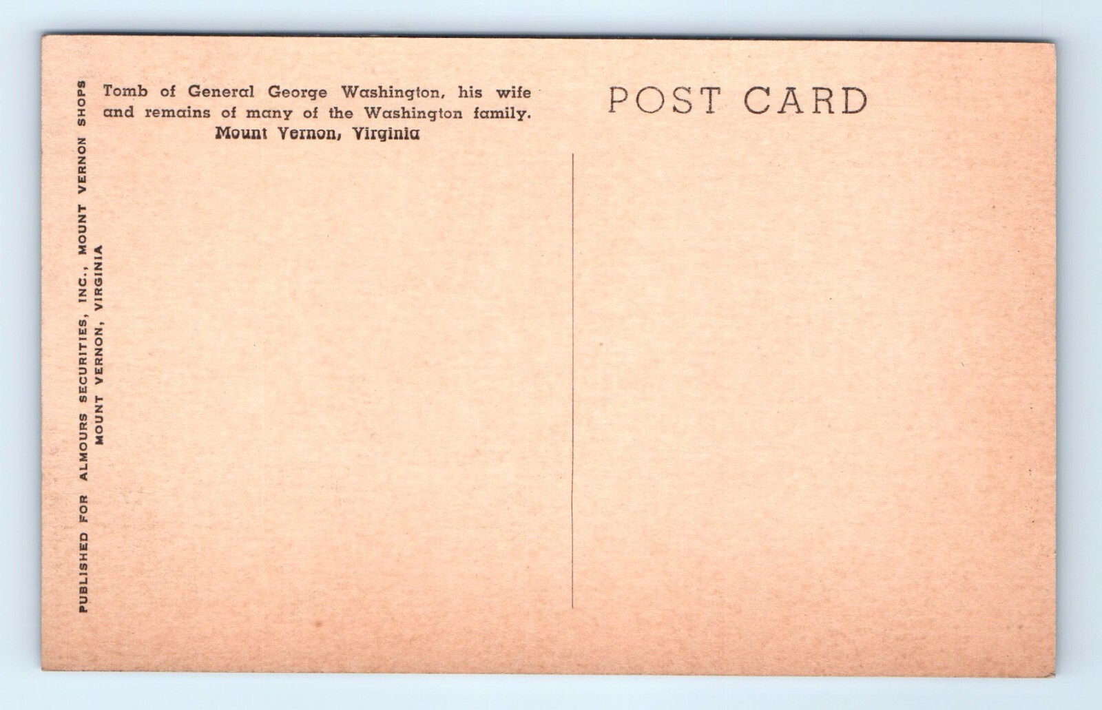 Tomb General George Washington First Lady Mount Vernon VA Postcard Item image 2