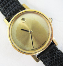 Vintage Ladies Movado Zenith Gold Plate Watch W/ Cartier Band - Parts Or... - £102.86 GBP