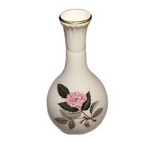 Wedgwood Hathaway Rose Small Bud Vase England 5.5&quot; Bone China - $13.86