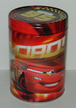 Walt Disney&#39;s Cars 2 Movie Large Round Illustrated Tin Coin Bank Style B UNUSED - £5.49 GBP