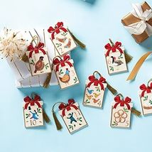 Lenox Twelve Days Of Christmas 12-Piece Ornament Set Large Hand Painted Bows NEW - £67.23 GBP