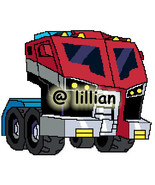 TRANSFORMERS OPTIMUS PRIME AutoBot Cross Stitch Pattern - £3.10 GBP