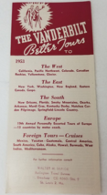 The Vanderbilt Better Tours West East Cruise Airline Rail Bus 1953 Brochure - $15.15