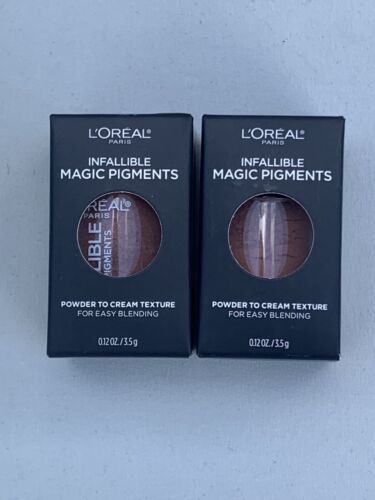 2X L’Oreal Infallible Magic Pigments “462 COFFEE DATE ” Powder to Cream Texture - $2.48