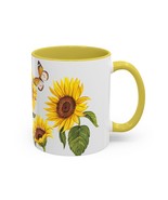 Pretty Little Sunflower Butterfly Mug - Cheerful Coffee Cup, Flower Mug ... - $353.96 MXN+