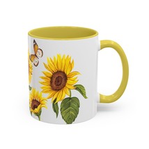 Pretty Little Sunflower Butterfly Mug - Cheerful Coffee Cup, Flower Mug ... - $353.96 MXN+