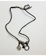Vintage Costume Handmade Ying Yang Charm Choker Necklace 8&quot; B65 - $19.99